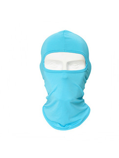 Sky Blue Adults Outdoor Sun Protection Windproof Quick Dry Polyester and Elasticity Riding Mask