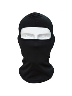 Black Adults Outdoor Sun Protection Windproof Quick Dry Polyester and Elasticity Riding Mask