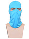 Sky Blue Adults Outdoor Sun Protection Windproof Quick Dry Polyester and Elasticity Riding Mask  
