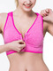 Pink Women Zipper Back Cross Widen Strap Removable Chest Pad Sportswear for Sports Fitness
