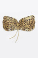 Brown Yellow and Black Leopard Invisible Bandages Bra
