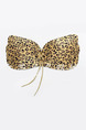 Brown Yellow and Black Leopard Invisible Bandages Bra