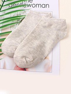 Grey Invisible  Cotton Stockings