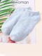Blue Invisible  Cotton Stockings 