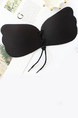 Black Strapless Polyester Bra