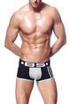 Black and Gray Boxer Brief Cotton Men Underwear