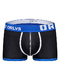 Blue and Black Boxer Brief Cotton Men Underwear 