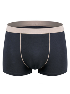 Blue Boxer Brief Cotton Men Underwear