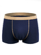Blue Boxer Brief Cotton Men Underwear 