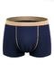 Blue Boxer Brief Cotton Men Underwear 