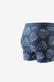 Blue and White Boxer Brief Cotton Men Underwear