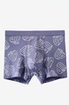 Blue and White Boxer Brief Cotton Men Underwear