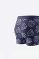 Blue and White Boxer Brief Cotton Men Underwear