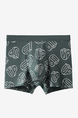 Green and White Boxer Brief Cotton Men Underwear