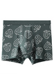 Green and White Boxer Brief Cotton Men Underwear