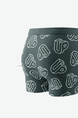 Green and White Boxer Brief Cotton Men Underwear