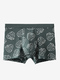 Green and White Boxer Brief Cotton Men Underwear 