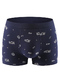 Blue Boxer Brief Cotton Men Underwear 