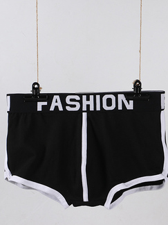 Black Boxer Brief Cotton Men Underwear