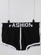 Black Boxer Brief Cotton Men Underwear 