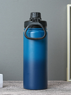 Sport Water Bottle Blue Large-Capacity 304 Stainless Steel 22oz 635ml