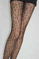 Black Fish Nets Leopard Nylon and Elasticity Stockings 
