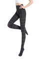 Black and Grey Slim Contrast Stripe Core Wire Polyester and Elasticity Stockings