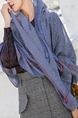 Blue Long Grid Sun Protection Polyester Scarf