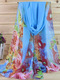 Colorful Printed Chiffon Polyester Scarf 