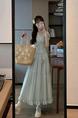 Summer 2025 New Waist Slimming White Green Fresh Mint Green Top Shirt Skirt Two-Piece Suit Skirt