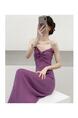 Summer New Hong Kong Style Sexy Dopamine Wear Base Knitting Suspender Skirt Fitted Waist Backless Inner Wear Dress Women - Purple
