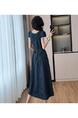 Original Design New Tall Waist-Tight Slimming Youthful-Looking Student Cotton Denim Dress - Summer in Dark Blue