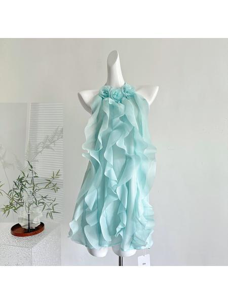 J11 Studi-4/10 New Product Elegant Dreamlike Dress in Light Blue
