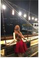 Red Lazy Didi La Môme 4 M Skirt Hem Princess Dress Bow Gold Feeling Sleeveless Waist Dress