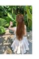 Light Beige Lazy Didi La Môme 4 M Skirt Hem Princess Dress Bow Gold Feeling Sleeveless Waist Dress