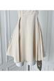 Chi Umbrella Umbrella 25 First Visit to Liubenmu Sailor Collar Wooden Ear Sleeveless Dress - Beige