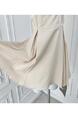 Chi Umbrella Umbrella 25 First Visit to Liubenmu Sailor Collar Wooden Ear Sleeveless Dress - Beige