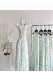 Ruixi Withers Jasmine Green 2.0 Summer Fairy Sweet Slimming Waist-Slimming Long Dress - PALE GREEN AND PASTEL