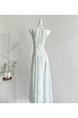 Ruixi Withers Jasmine Green 2.0 Summer Fairy Sweet Slimming Waist-Slimming Long Dress - PALE GREEN AND PASTEL