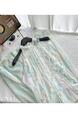Ruixi Withers Jasmine Green 2.0 Summer Fairy Sweet Slimming Waist-Slimming Long Dress - PALE GREEN AND PASTEL
