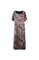 Elegant Figure Flattering Dress Summer 2025 New Silk Dress Women's Fashion Printed Mulberry Silk - Gray Floral