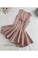 Lazy Didi La Môme 4 M Skirt Hem Princess Dress Bow Gold Feeling Sleeveless Waist Dress Blush Pink