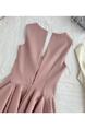 Lazy Didi La Môme 4 M Skirt Hem Princess Dress Bow Gold Feeling Sleeveless Waist Dress Blush Pink