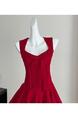 Lazy Didi La Môme 4 M Skirt Hem Princess Dress Bow Gold Feeling Sleeveless Waist Dress Red