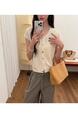 Korean Color Button Soft and Comfortable Round Neck Slim Short Sleeve Knitted Cardigan in Cream Female 2025 Summer New Thin Short Top