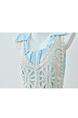 Light Cream French Hook Flower Hollow Knitted Suspender Dress Women's Summer New Loose Layered Sleeveless Vest Dress Two-Piece Suit