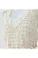 French Hook Flower Hollow Knitted Suspender Dress Summer New Style Layered Sleeveless Vest Dress Two-Piece Long Skirt for Women - IVORY