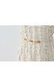 French Hook Flower Hollow Knitted Suspender Dress Summer New Style Layered Sleeveless Vest Dress Two-Piece Long Skirt for Women - IVORY