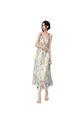 High Quality and Quality! Tea Break French Sleeveless Floral Strap Dress Women's Summer New Slimming Elegant Long Dress in Light Purple and Green