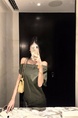 Real Shot Cost-Effective Pure Desire Retro Oblique Shoulder Denim Dress in Olive Green, Summer Design Sense Niche Hot Girl Tube Top A-Line Short Skirt